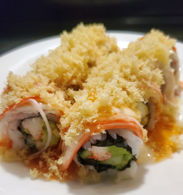 Order Snow White Roll food online from Iron Fish Sushi & Grill store, Pflugerville on bringmethat.com