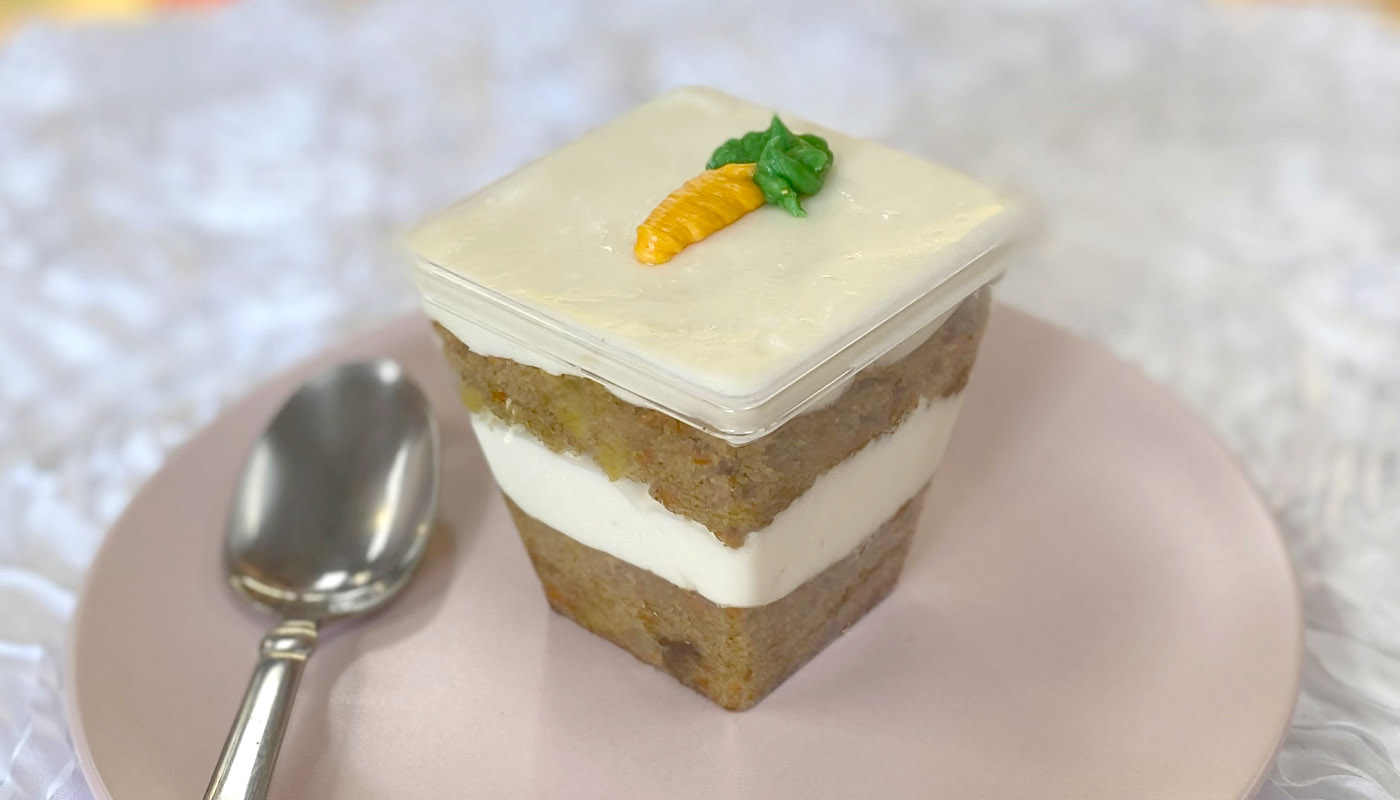 Order Carrot Cake food online from La Creme Bakery store, Los Angeles on bringmethat.com