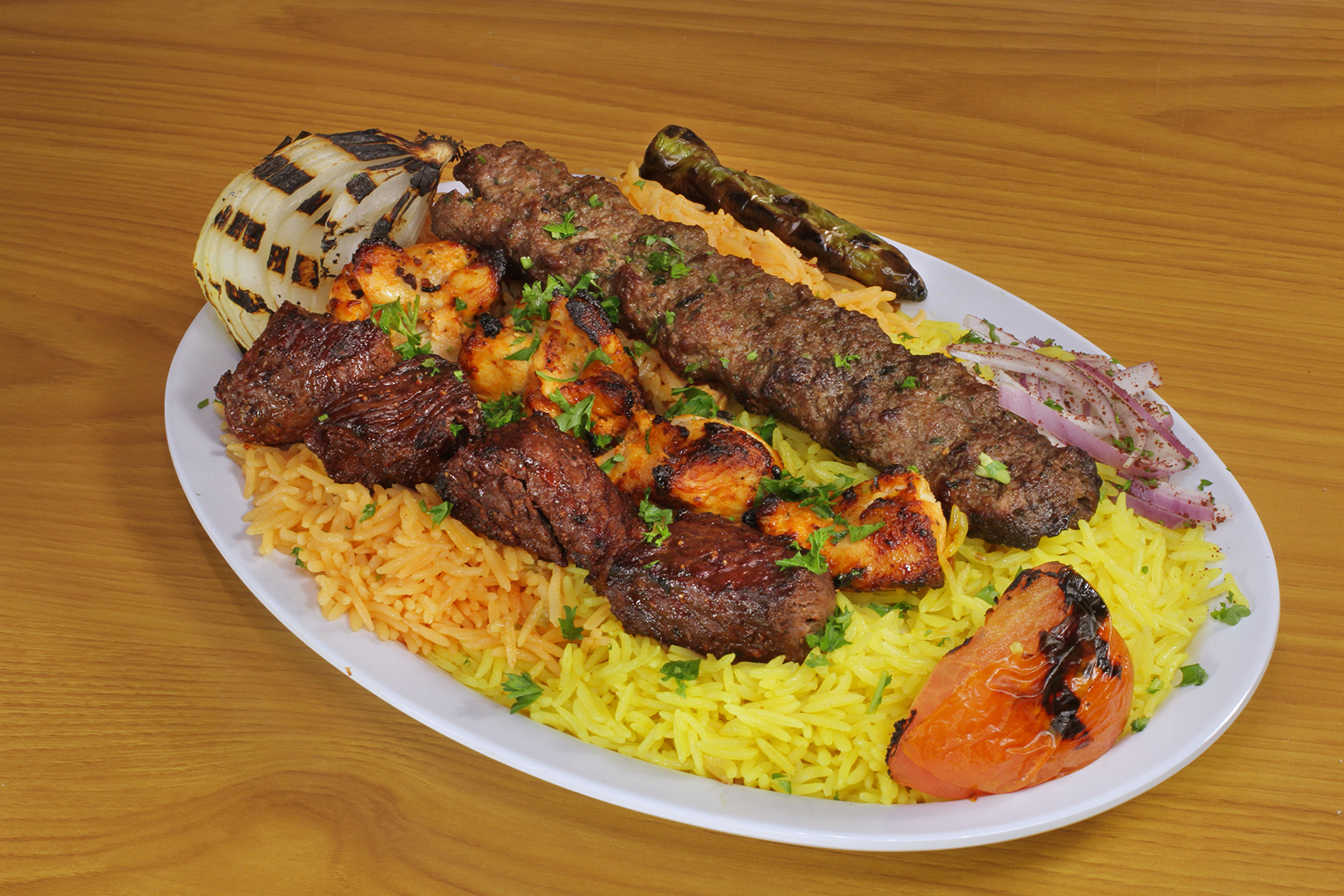 Order Mixed Grill Kabob food online from Fill A Pita store, Downers Grove on bringmethat.com