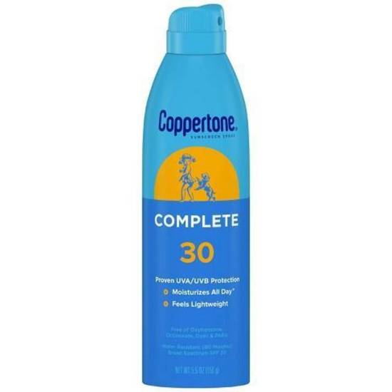 Order Coppertone Sunscreen Spray SPF 30 food online from IV Deli Mart store, Goleta on bringmethat.com