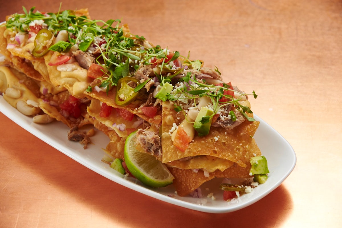 Order DUCK NACHOS food online from Old Town Pour House store, Gaithersburg on bringmethat.com