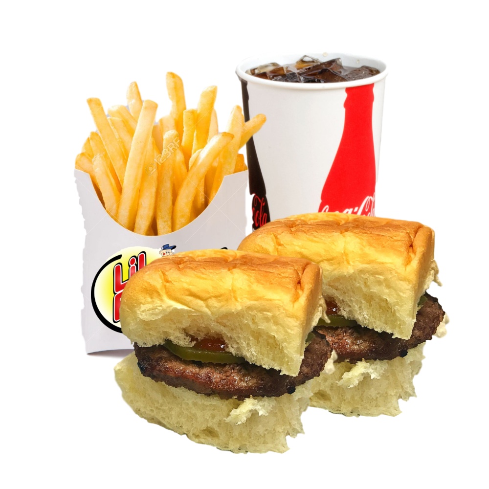 Order Hamburger Value Meal (Certified Angus) food online from Lil Burgers store, Nutley on bringmethat.com