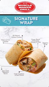 Order MMG Signature Wrap food online from Muscle Maker Grill Of Greenville store, Greenville on bringmethat.com