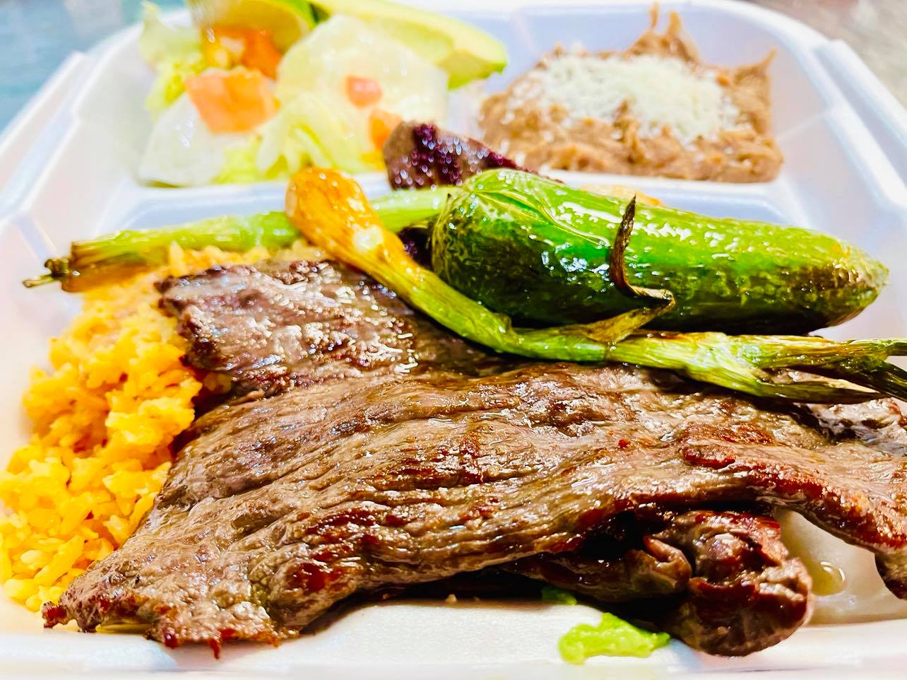 Order Cecina Dinner food online from Antojitos De Dona Maria store, Summit on bringmethat.com