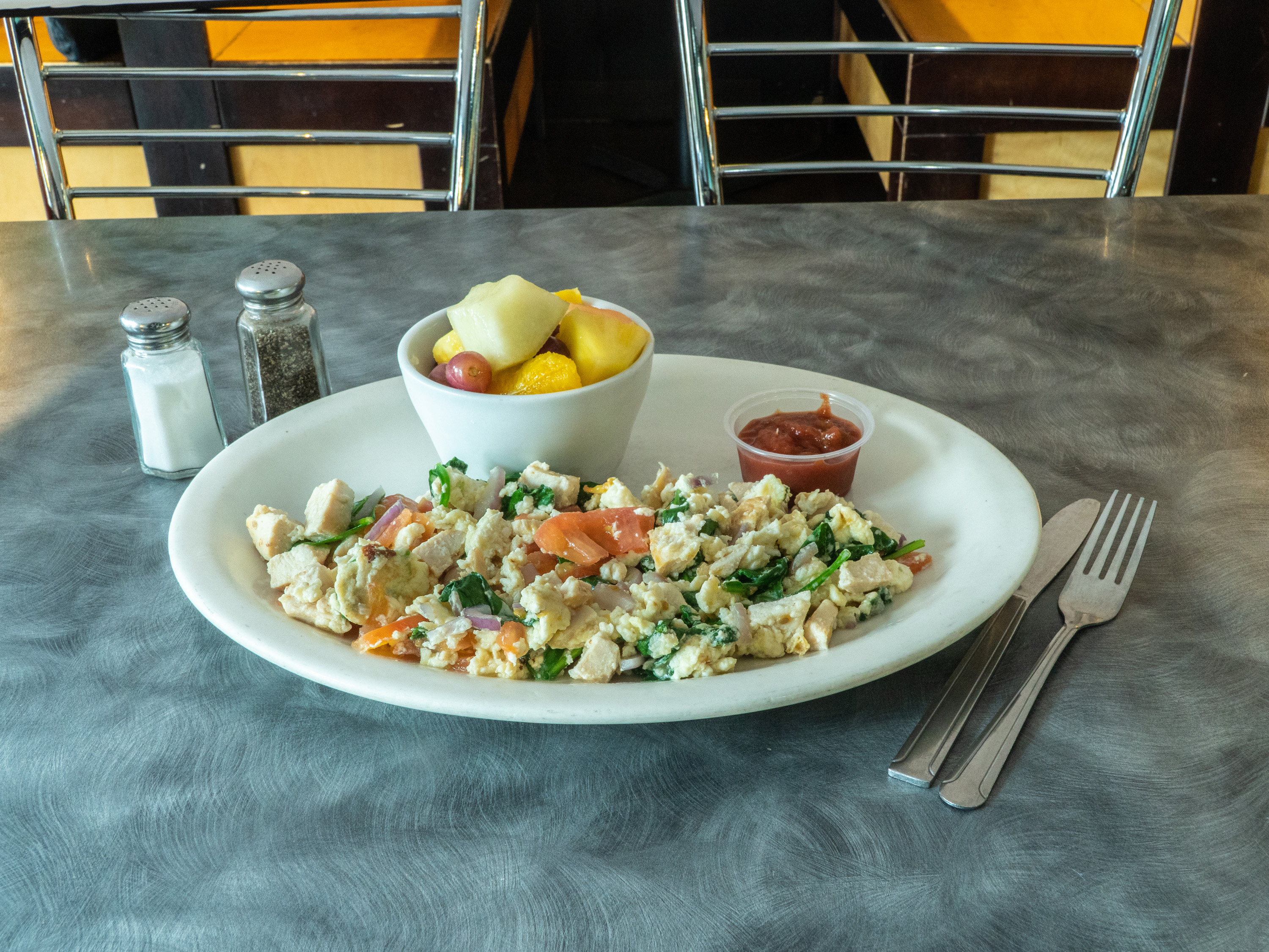 Order Chicken Scramble Special food online from Diggers Diner store, Brentwood on bringmethat.com