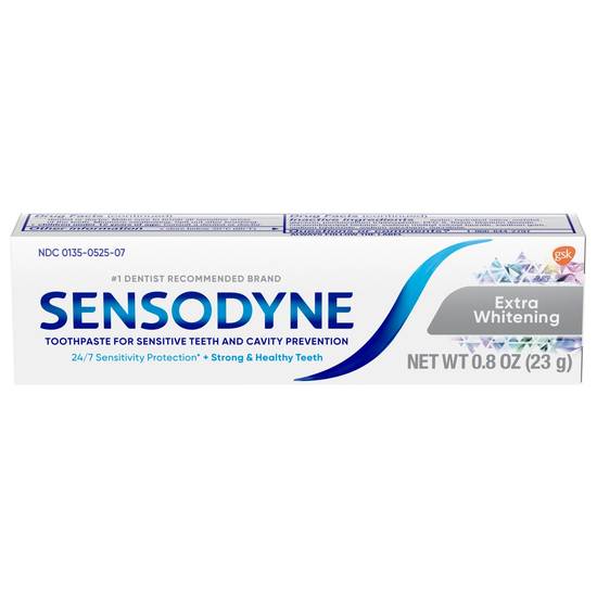 Order Sensodyne Extra Whitening Sensitive Whitening Toothpaste - 0.8 Ounces food online from CVS store, SPRING VALLEY on bringmethat.com