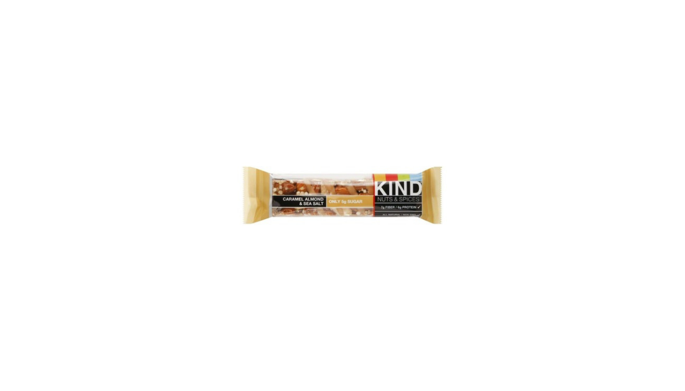 Order Kind Caramel Almond and Sea Salt Bar Energy food online from Luv Mart store, Santa Cruz on bringmethat.com