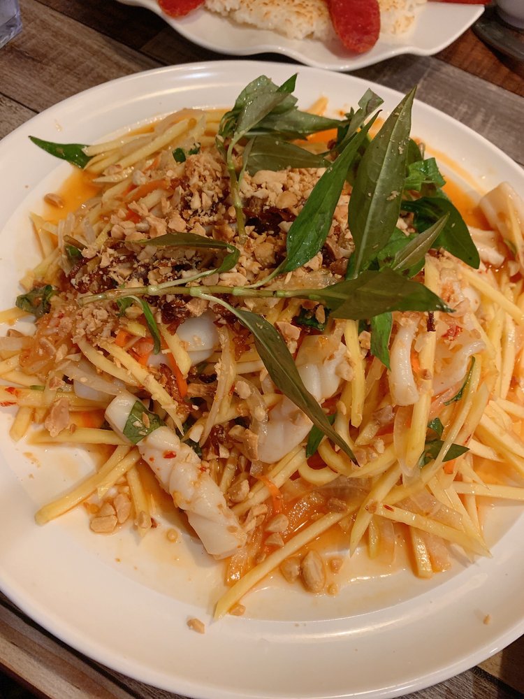Order Mango Squid Salad (Salad xoai muc) food online from Pho Ph Ha store, Oceanside on bringmethat.com