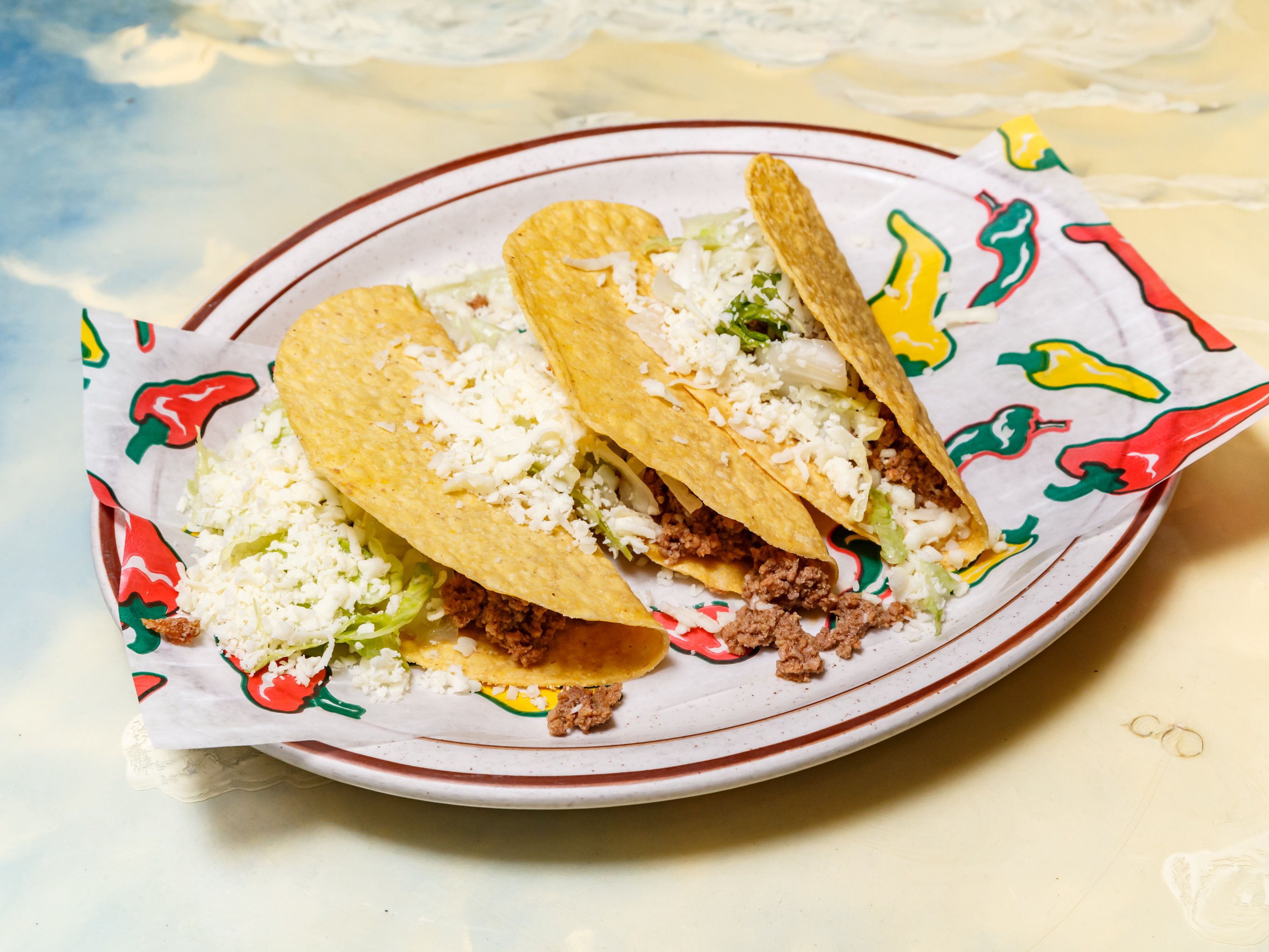 Order 3 Beef Tacos food online from El Campesino store, Pittsburgh on bringmethat.com