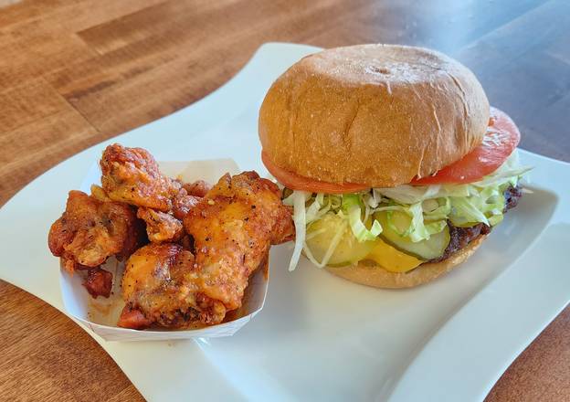 Order Burger and 5PC Wings food online from K BBQ BOP store, Mobile on bringmethat.com