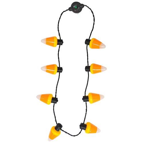 Order Festive Voice Jumbo Flashing Necklace, Candy Corn - 1.0 ea food online from Walgreens store, Loudonville on bringmethat.com
