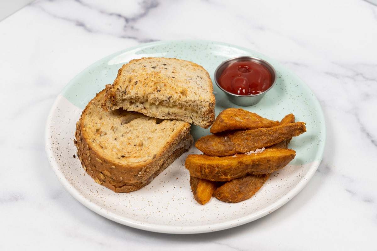 Order Grilled Cheese & Wedges (G,D,S,SE) food online from Bluestone Lane Cafe store, Armonk on bringmethat.com