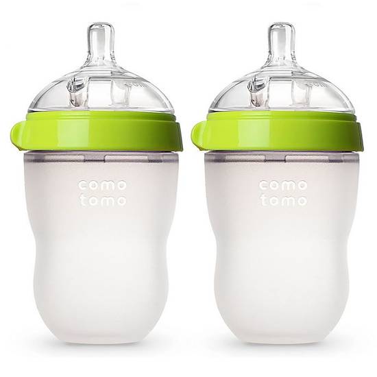 Order comotomo® 2-Pack 8 oz. Baby Bottles in Green food online from Bed Bath & Beyond store, Lancaster on bringmethat.com