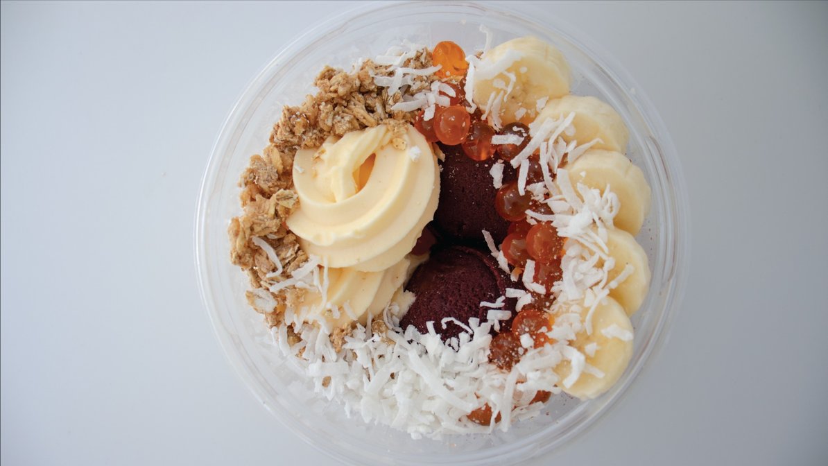 Order Tropicalicious Bowl Small food online from Menchie Frozen Yogurt store, Acworth on bringmethat.com