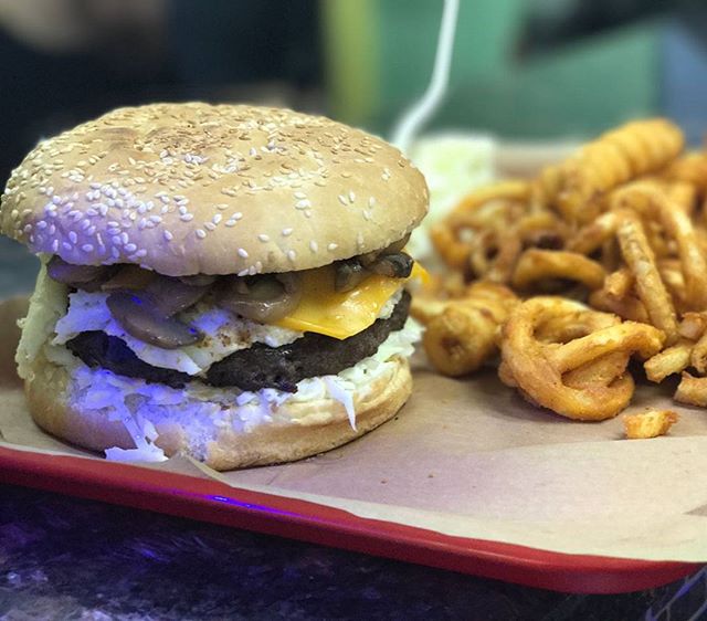 Order Mushroom Burger food online from Albasha Subs store, Detroit on bringmethat.com