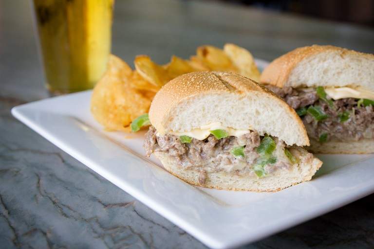 Order Philly Cheese Steak Sub Sandwich food online from Leucadia Pizzeria store, Encinitas on bringmethat.com