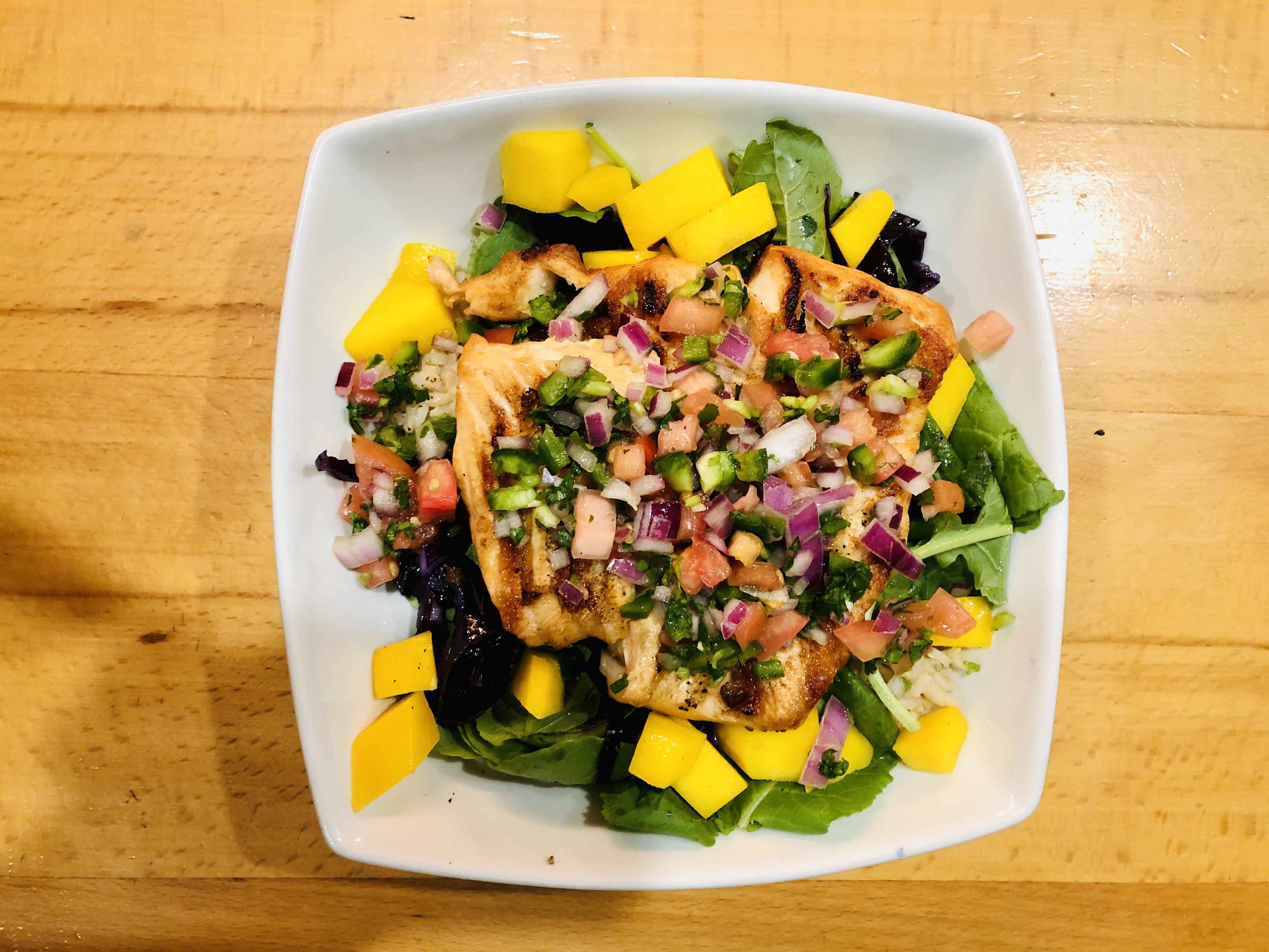 Order Tropical Salmon Bowl food online from South Slope Eatery store, Brooklyn on bringmethat.com