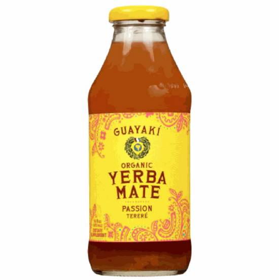 Order Guayaki Yerba Mate Passion - Glass Bottle food online from IV Deli Mart store, Goleta on bringmethat.com