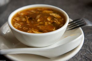 Order 3. Hot & Sour Soup food online from Asian Pot Express store, Lewisville on bringmethat.com