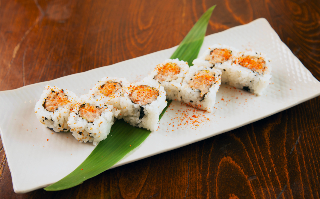 Order Spicy Tuna Roll food online from Moto Azabu Sushi Bar & Grill store, Marina Del Rey on bringmethat.com