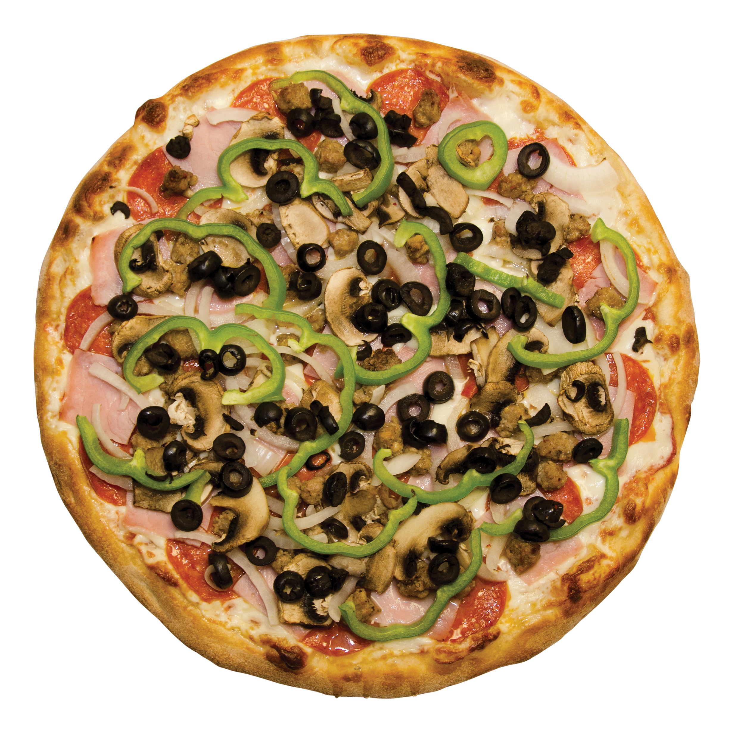 Order Deluxe Pizza food online from Mik Pizza store, Oxnard on bringmethat.com