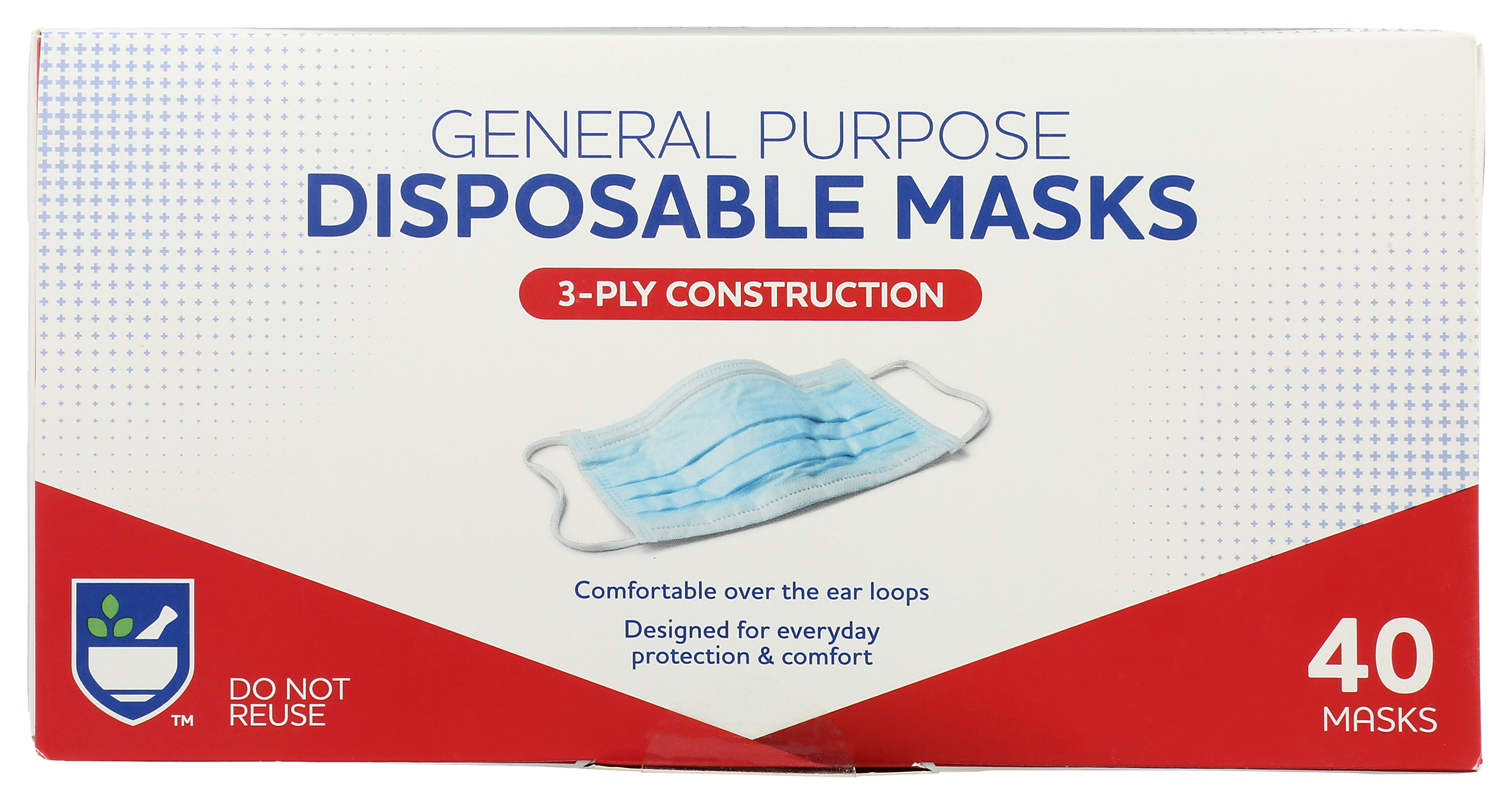 Order Rite Aid General Purpose Disposable Masks - 40 ct food online from Rite Aid store, REEDLEY on bringmethat.com