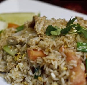 Order F40. Thai Fried Rice ข้าวผัด food online from Amazing Thai Cuisine store, Broken Arrow on bringmethat.com