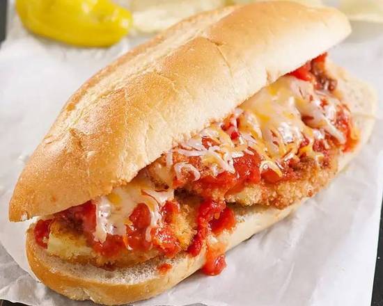 Order Chicken Cutlet Parm Sandwich food online from Kalo Café store, Stamford on bringmethat.com