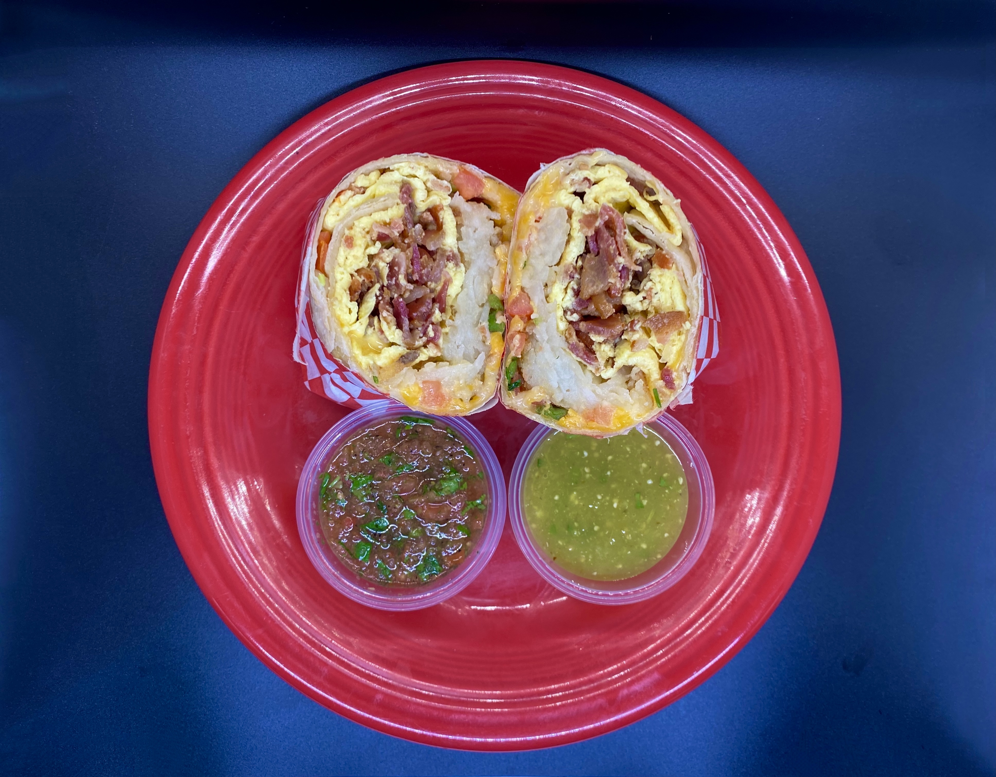 Order Bacon Breakfast Burrito  food online from The Workz store, Lancaster on bringmethat.com