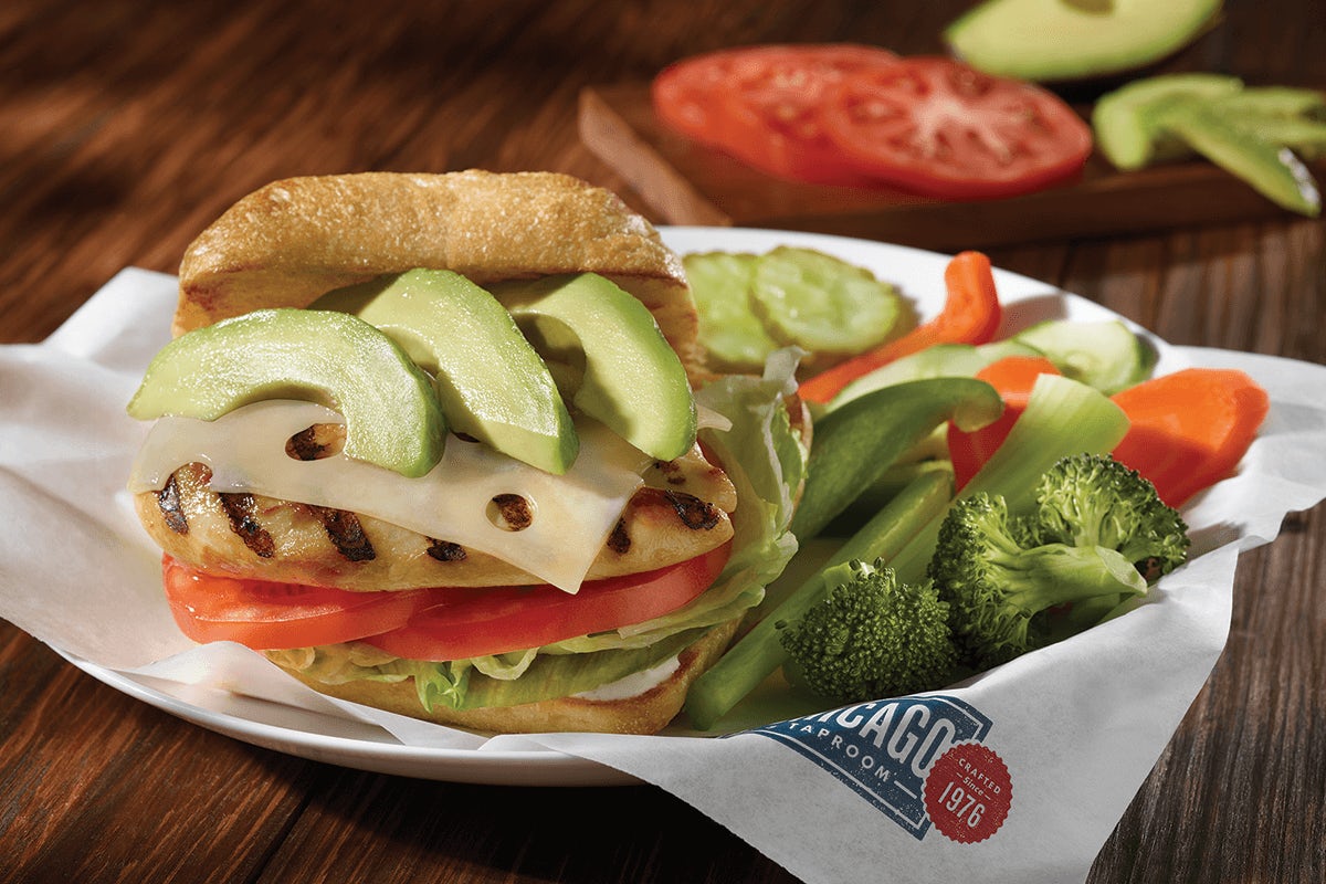 Order *GS* CALIFORNIA CHICKEN SANDWICH food online from Old Chicago Pizza + Taproom store, Olathe on bringmethat.com