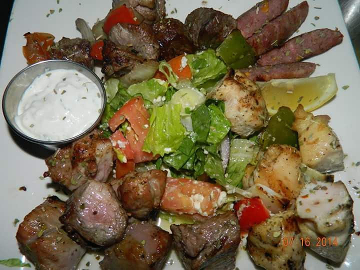 Order Athenian Meat Platter food online from Athena mediterranean cuisine store, Brooklyn on bringmethat.com