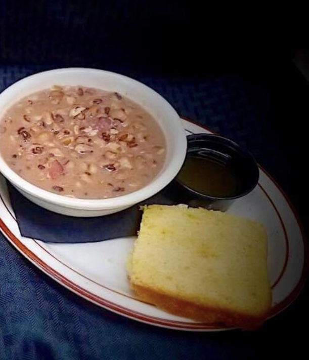 Order Black-Eyed Peas, Cornbread and Honey Butter food online from Wilder's Cutting Edge Bistro store, Appleton on bringmethat.com