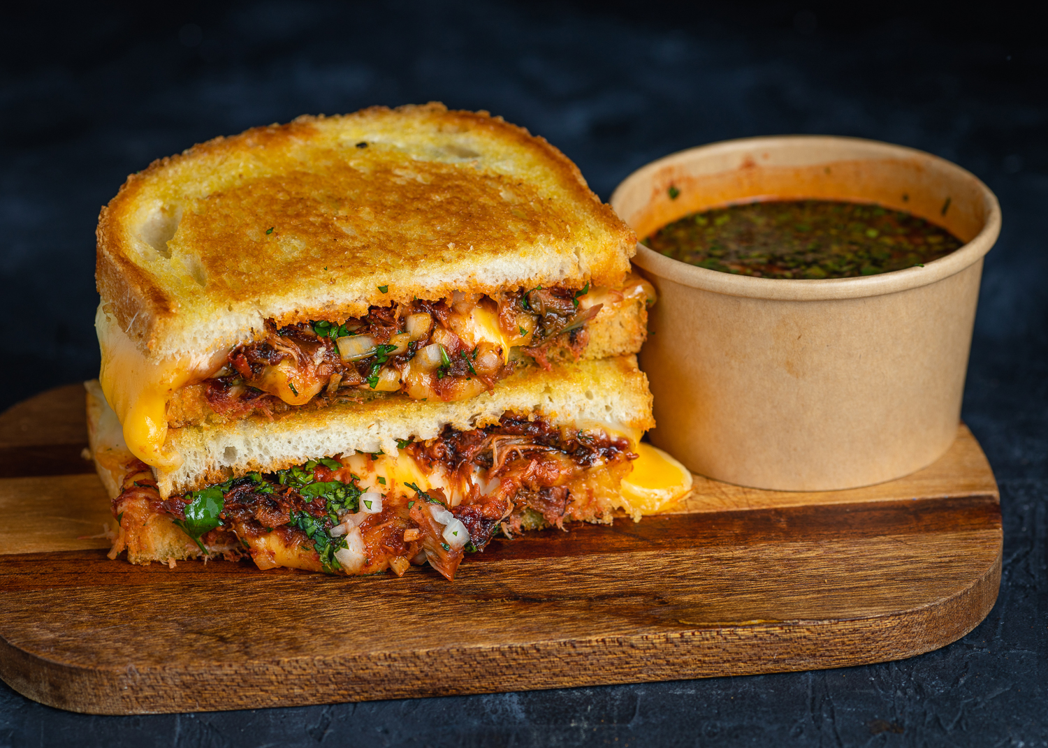 Order Birria Grilled Cheese food online from Grater Grilled Cheese store, Irvine on bringmethat.com