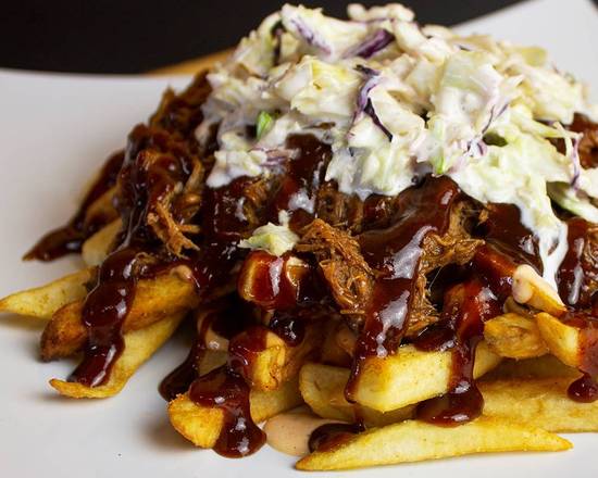 Order Pulled Pork Fries (Small) food online from Wings Empire store, La Mesa on bringmethat.com