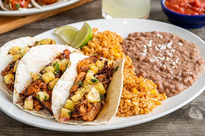 Order Tacos Al Pastor food online from On The Border store, Hunter Mill on bringmethat.com