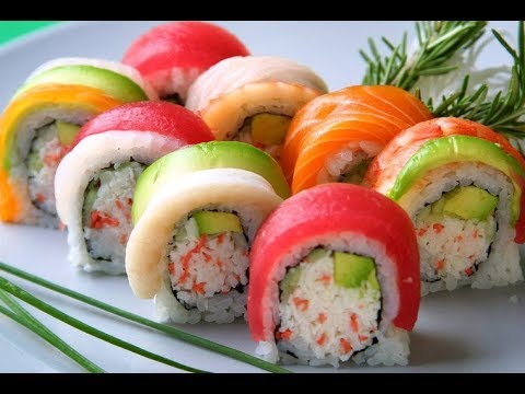 Order Rainbow Roll food online from Kaze Sushi & Hibachi store, Mesquite on bringmethat.com
