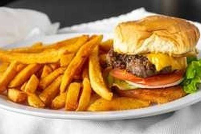 Order Angus Burger food online from Bambooz Bar & Grill store, Wilder on bringmethat.com
