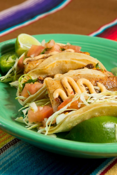 Order Baja Fish Tacos Especiales food online from Mi Ranchito store, Upland on bringmethat.com