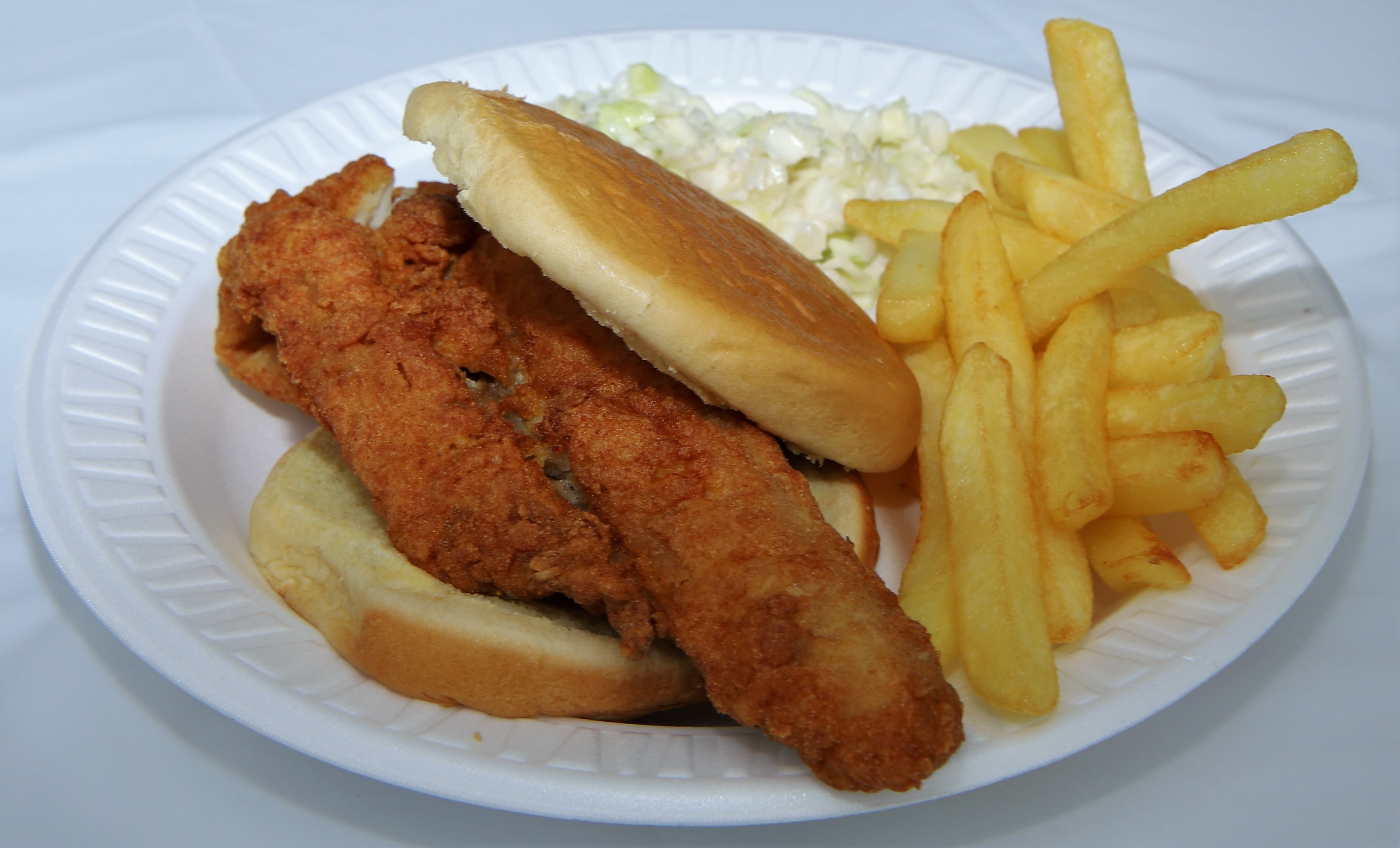 Order Fish Sandwich  food online from Don Murray's Barbecue 2 Go store, Raleigh on bringmethat.com