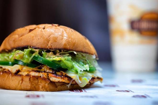 Order 18.Spicy Baja Chicken Burger food online from 30 Burgers store, New Jersey on bringmethat.com
