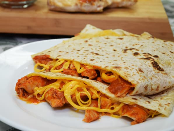 Order Red Chicken Quesadilla food online from Federico's Mexican Food store, Phoenix on bringmethat.com