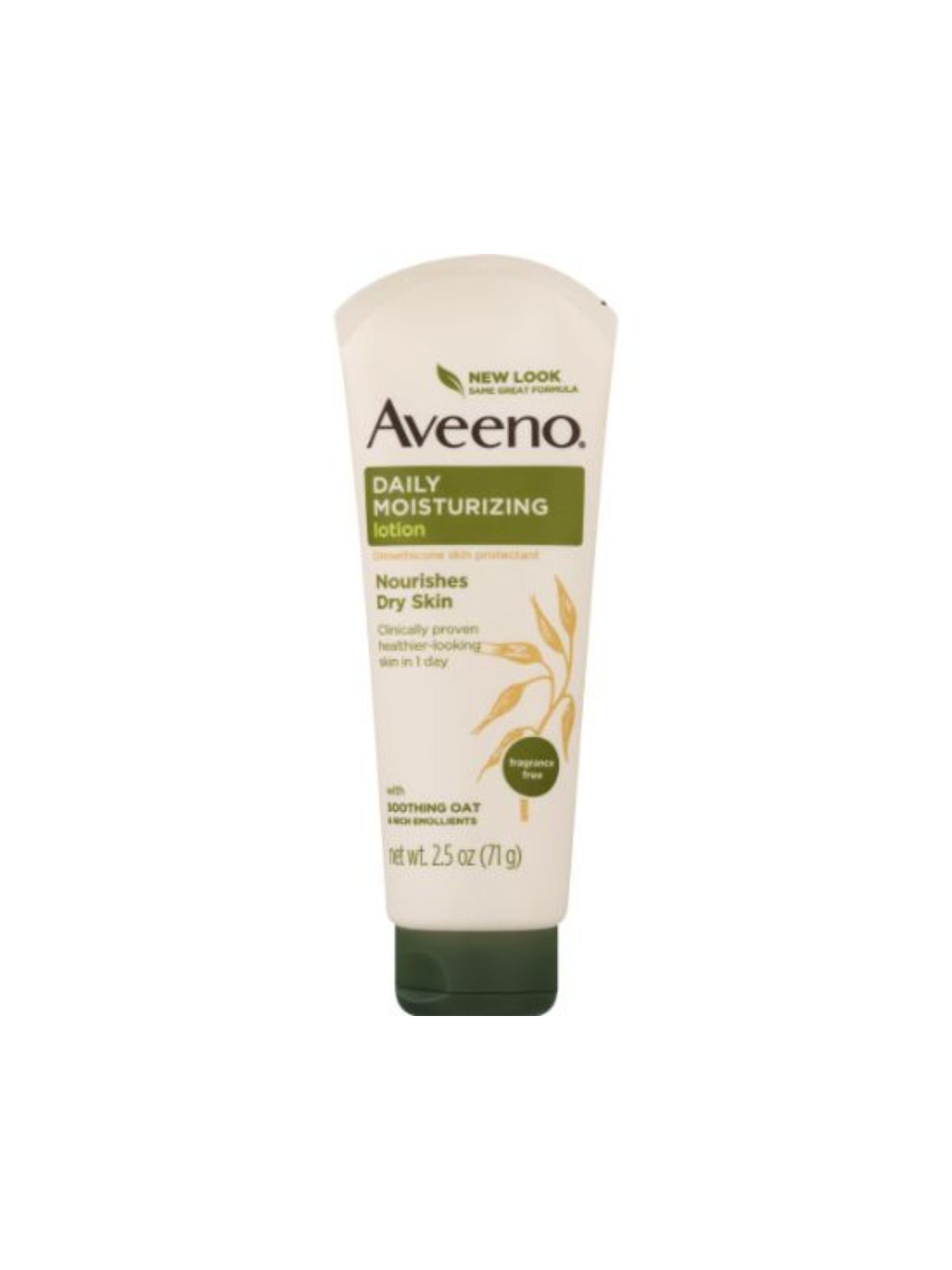 Order Aveeno Active Naturals Daily Moisturizing Lotion Fragrance Free (2.5 oz) food online from Light Speed Market store, Los Angeles on bringmethat.com