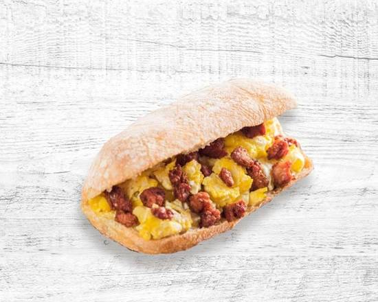 Order Huevo Y Chorizo Sandwich food online from Noches De Colombia store, Lincoln Park on bringmethat.com