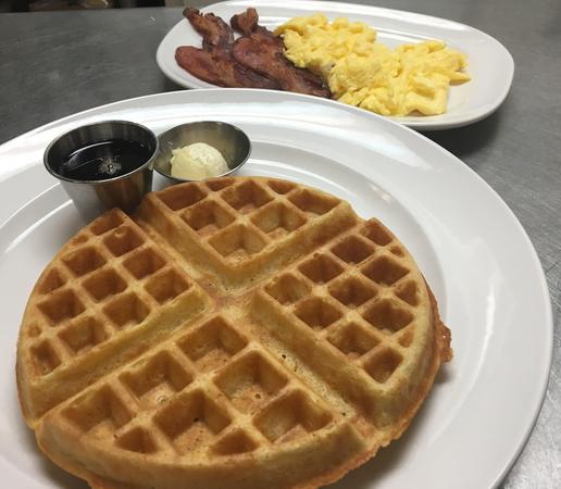 Order Belgian Waffle Plate food online from Bailey's store, Omaha on bringmethat.com