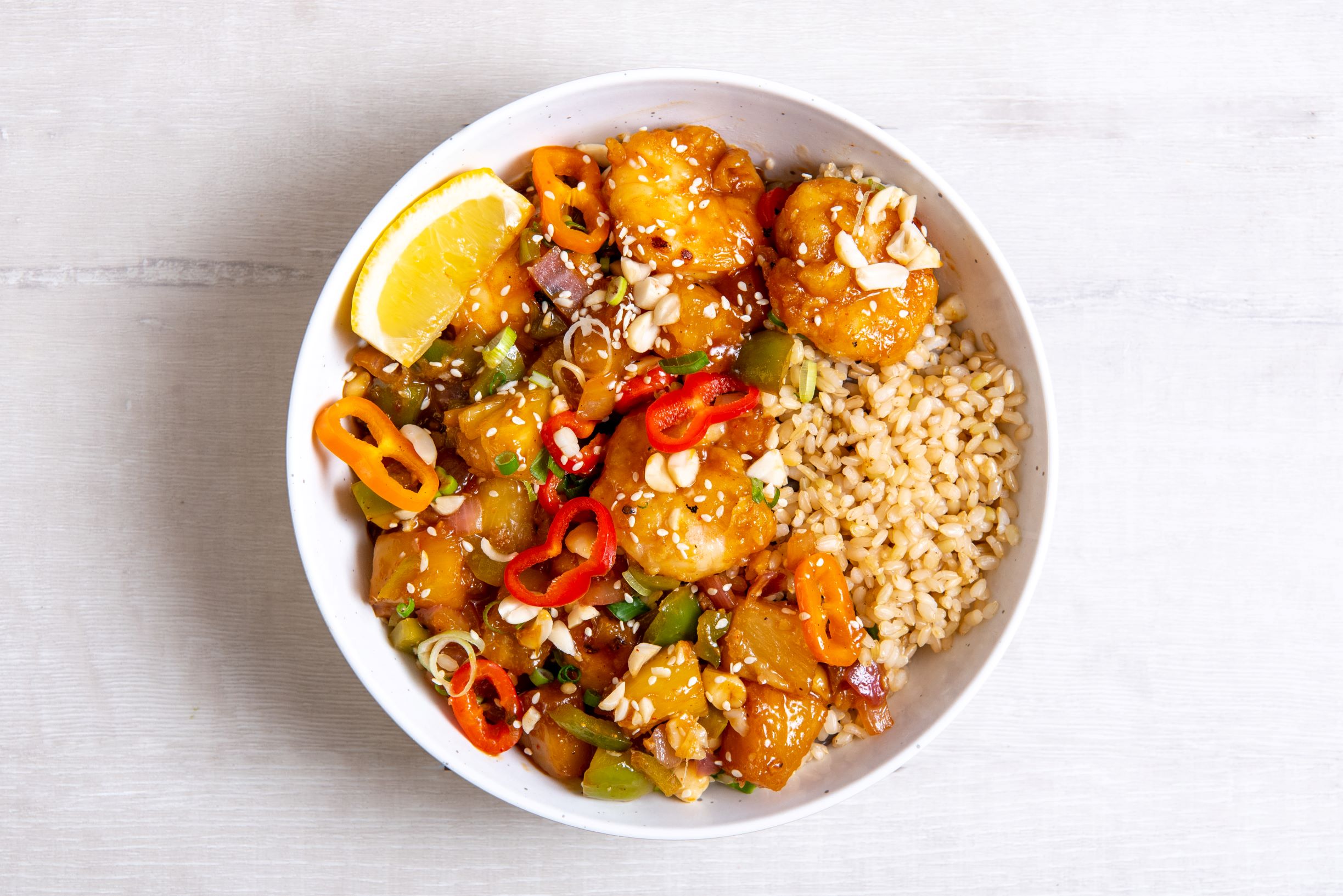 Order Hollywood Sweet and Sour Tofu food online from Ginger Bowls (Healthy Asian Bowls - Tempe) store, Tempe on bringmethat.com