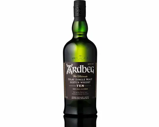 Order Ardbeg 10yr Old Scotch 46% abv 750ml food online from Sousa Wines & Liquors store, Mountain View on bringmethat.com