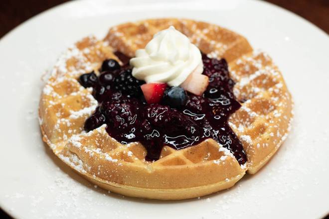 Order Triple Berry Waffle food online from Village Inn store, Fremont on bringmethat.com