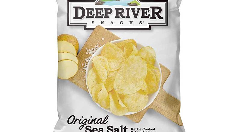 Order Deep River Snacks Kettle Cooked Potato Chips X2210 food online from Vitality Bowls Saint Louis store, St. Louis on bringmethat.com