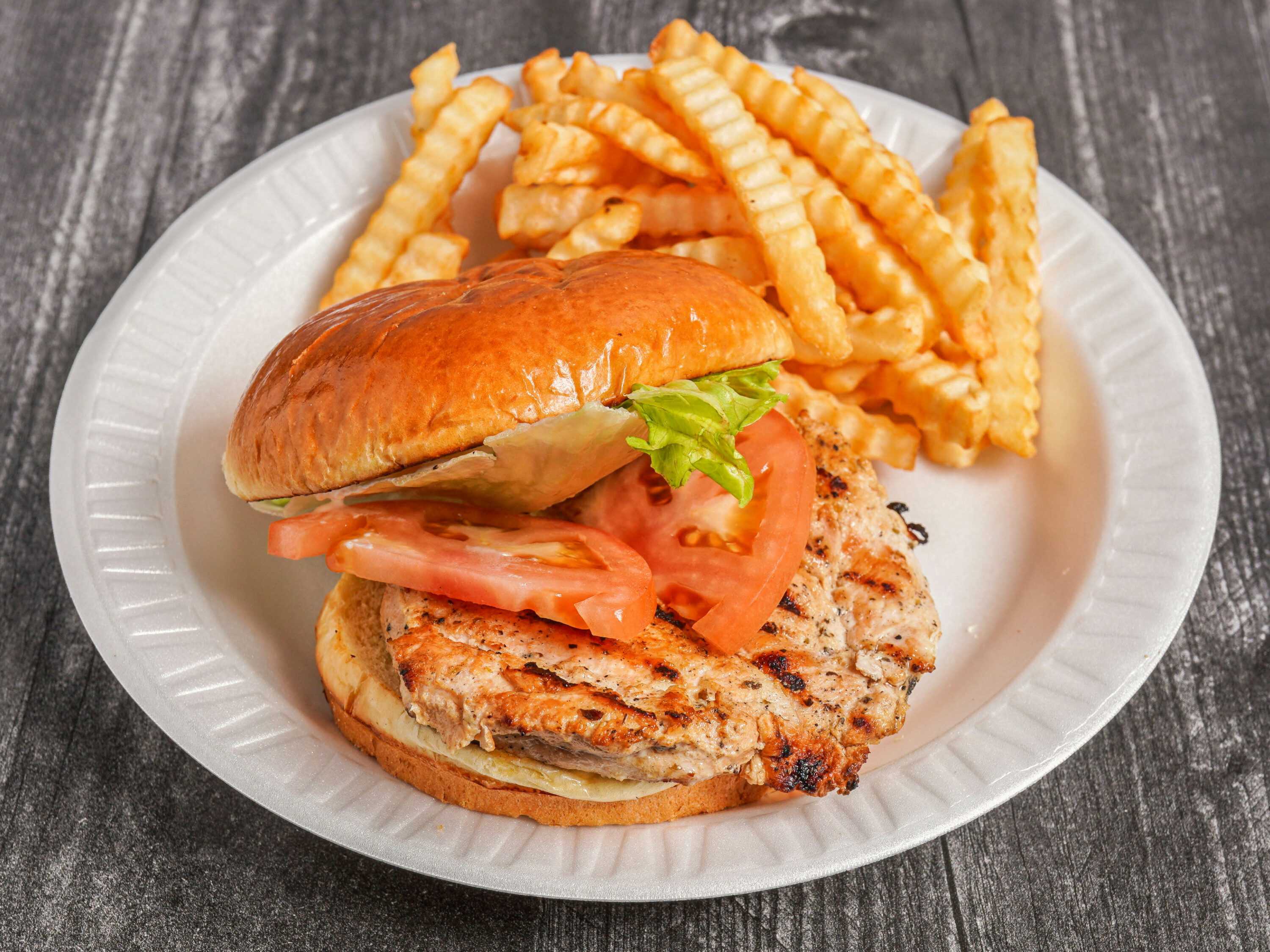 Order Grilled Chicken Breast Sandwich food online from Jeff's Red Hots store, Chicago on bringmethat.com