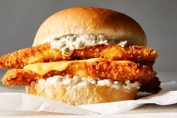 Order FRIED FISH SANDWICH - WHITING FISH SANDWHICH ONLY food online from Wide World of Wings store, Ellenwood on bringmethat.com